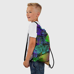 Рюкзак-мешок Перья, цвет: 3D-принт — фото 2