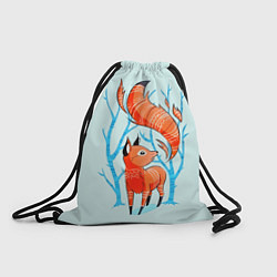Рюкзак-мешок Маленький лисенок, цвет: 3D-принт