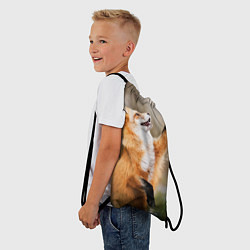 Рюкзак-мешок Лиса с лапкой, цвет: 3D-принт — фото 2