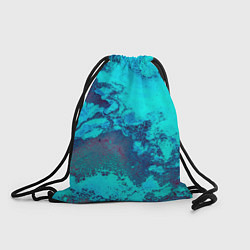 Рюкзак-мешок Лазурные текстуры, цвет: 3D-принт