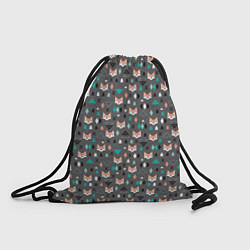 Рюкзак-мешок Лисы и геометрия, цвет: 3D-принт