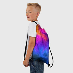 Рюкзак-мешок Узор цвета, цвет: 3D-принт — фото 2