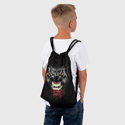 Рюкзак-мешок Дикий волк, цвет: 3D-принт — фото 2