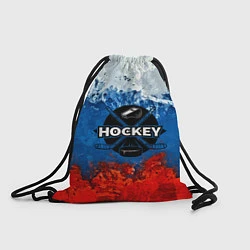 Рюкзак-мешок Хоккей триколор, цвет: 3D-принт