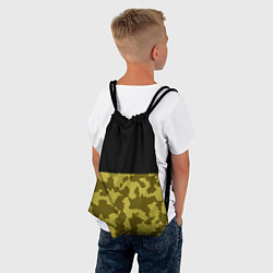 Рюкзак-мешок Камуфляж: черный/болотный, цвет: 3D-принт — фото 2