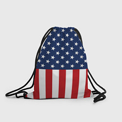 Рюкзак-мешок Флаг США, цвет: 3D-принт