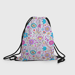 Рюкзак-мешок Цветочный сад, цвет: 3D-принт