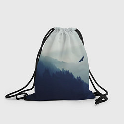 Рюкзак-мешок Орел над Лесом, цвет: 3D-принт