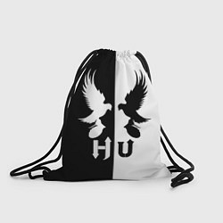 Рюкзак-мешок HU: Black & White, цвет: 3D-принт