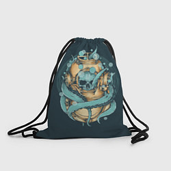 Рюкзак-мешок Осьминог в акваланге, цвет: 3D-принт