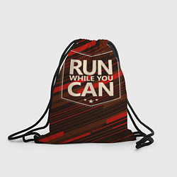 Рюкзак-мешок Run while you can, цвет: 3D-принт