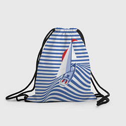 Рюкзак-мешок Полосатый рейс, цвет: 3D-принт