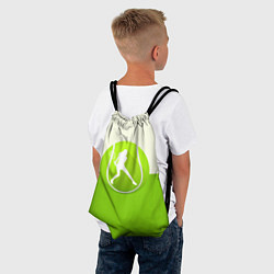 Рюкзак-мешок Символ теннисиста, цвет: 3D-принт — фото 2