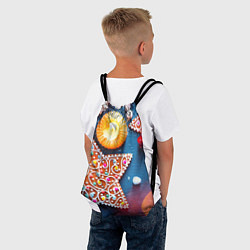 Рюкзак-мешок Новогодняя фантазия, цвет: 3D-принт — фото 2