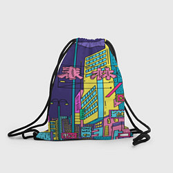 Рюкзак-мешок Токио сити, цвет: 3D-принт