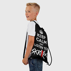Рюкзак-мешок Keep Calm & Skrillex, цвет: 3D-принт — фото 2
