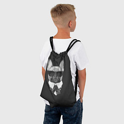 Рюкзак-мешок Бульдог в черном, цвет: 3D-принт — фото 2