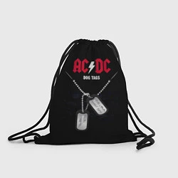 Рюкзак-мешок AC/DC: Dog Tags, цвет: 3D-принт