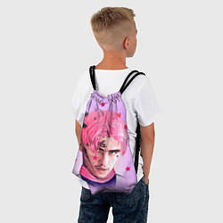 Рюкзак-мешок Lil Peep: Pink Edition, цвет: 3D-принт — фото 2