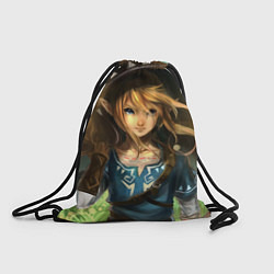 Рюкзак-мешок Girl of Link, цвет: 3D-принт
