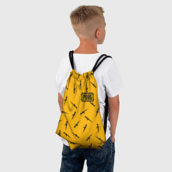 Рюкзак-мешок PUBG: Yellow Weapon, цвет: 3D-принт — фото 2