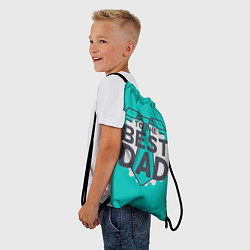 Рюкзак-мешок To the best Dad, цвет: 3D-принт — фото 2