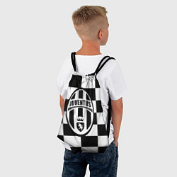 Рюкзак-мешок FC Juventus: W&B Grid, цвет: 3D-принт — фото 2