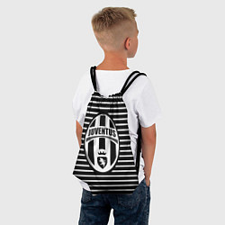 Рюкзак-мешок FC Juventus: Black Lines, цвет: 3D-принт — фото 2