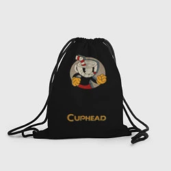 Рюкзак-мешок Cuphead: Black Mugman, цвет: 3D-принт