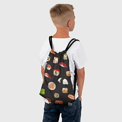 Рюкзак-мешок Планета суши, цвет: 3D-принт — фото 2