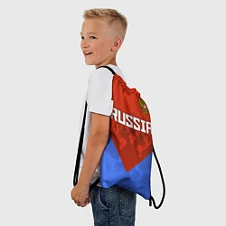Рюкзак-мешок Russia Red & Blue, цвет: 3D-принт — фото 2