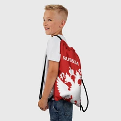 Рюкзак-мешок Russia: Red & White, цвет: 3D-принт — фото 2