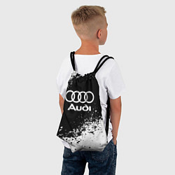 Рюкзак-мешок Audi: Black Spray, цвет: 3D-принт — фото 2