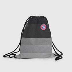 Рюкзак-мешок ФК Бавария: Серый стиль, цвет: 3D-принт