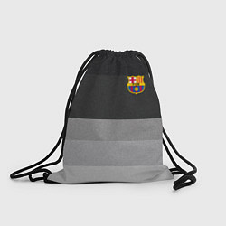 Рюкзак-мешок ФК Барселона: Серый стиль, цвет: 3D-принт