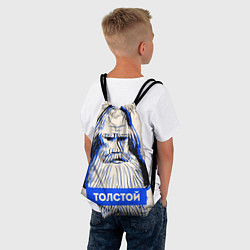 Рюкзак-мешок Лев Толстой, цвет: 3D-принт — фото 2