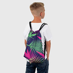 Рюкзак-мешок Неоновые пальмы, цвет: 3D-принт — фото 2