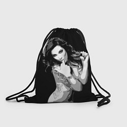 Рюкзак-мешок Sexy Girl: Black & White, цвет: 3D-принт