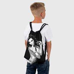 Рюкзак-мешок Sexy Girl: Black & White, цвет: 3D-принт — фото 2