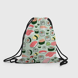Рюкзак-мешок Любитель суши, цвет: 3D-принт