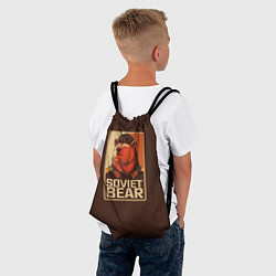 Рюкзак-мешок Soviet Bear, цвет: 3D-принт — фото 2