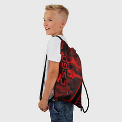 Рюкзак-мешок CS:GO Red Camo, цвет: 3D-принт — фото 2