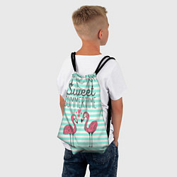 Рюкзак-мешок Sweet Summer Flamingo, цвет: 3D-принт — фото 2