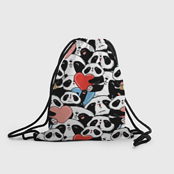 Рюкзак-мешок Милые панды, цвет: 3D-принт