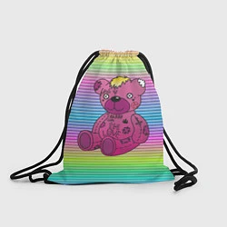 Рюкзак-мешок Lil Peep Bear, цвет: 3D-принт