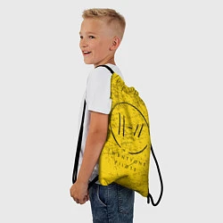 Рюкзак-мешок 21 Pilots: Yellow Grunge, цвет: 3D-принт — фото 2