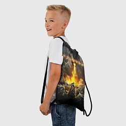 Рюкзак-мешок TES: Dragon Flame, цвет: 3D-принт — фото 2