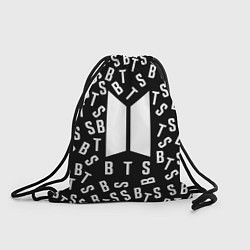 Рюкзак-мешок BTS: Black Style, цвет: 3D-принт