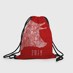 Рюкзак-мешок Красная свинья 2019, цвет: 3D-принт