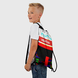 Рюкзак-мешок Hentai Glitch 4, цвет: 3D-принт — фото 2